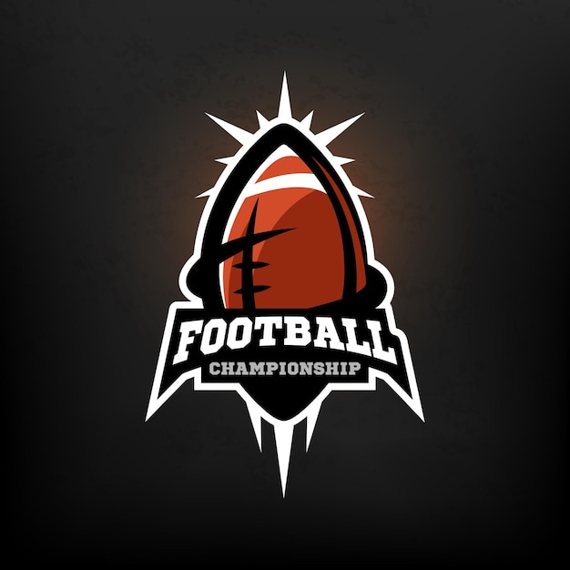 American football championship logo