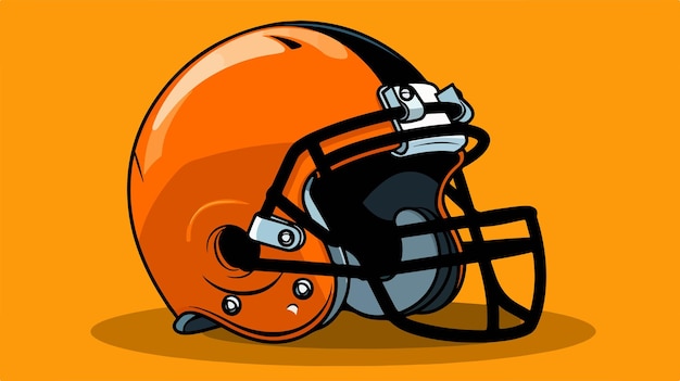 Vector american football design on orange background