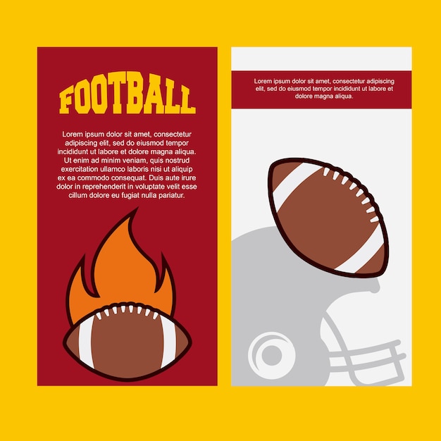 american football design