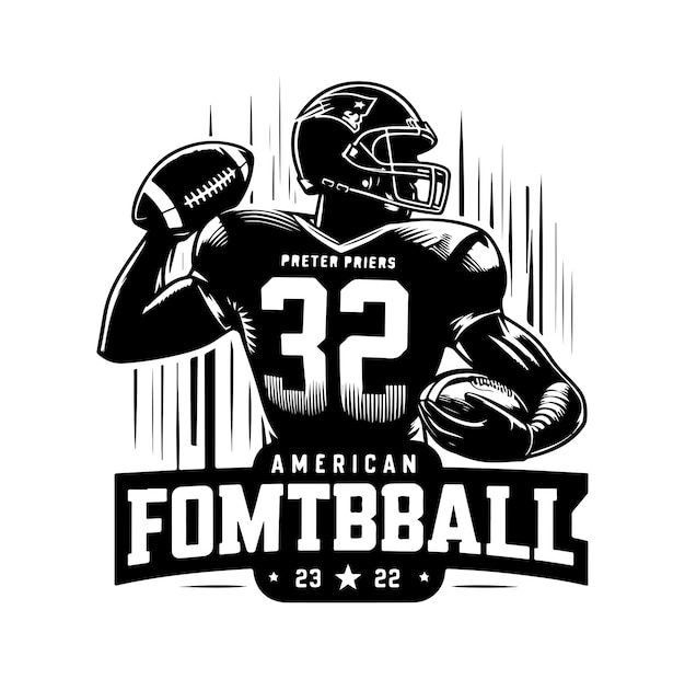 American football elements set