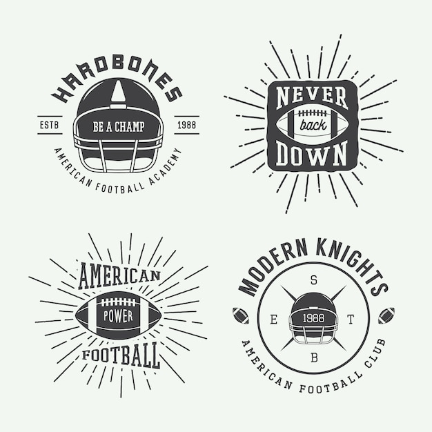 American football emblems