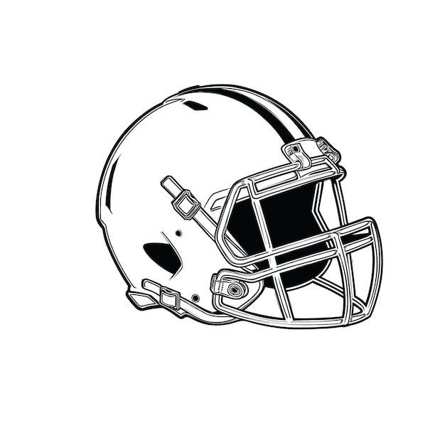 American Football Helmet SVG vector