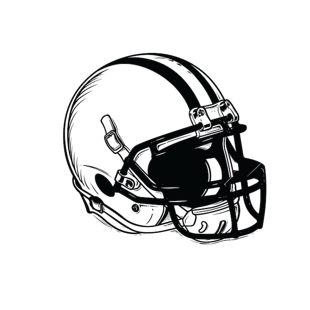 American Football Helmet SVG vector