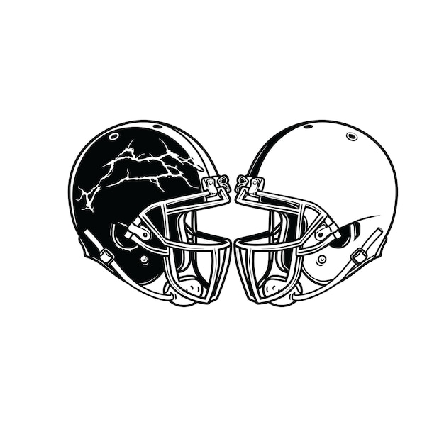 Vector american football helmet svg vector