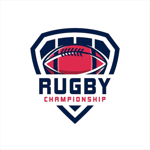 American football logo design Rugby emblem championship template club tournament