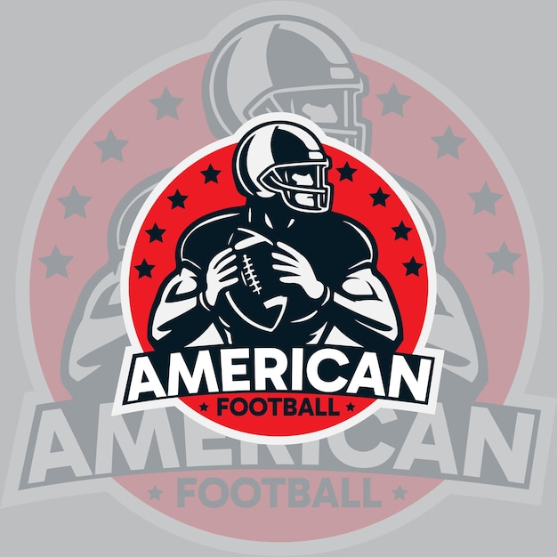 American Football logo and sign design