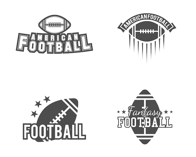 American football logos bundle