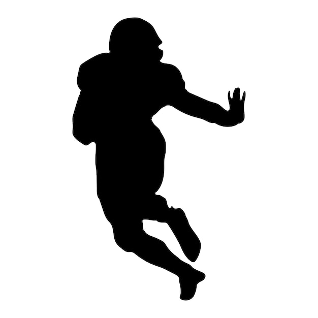 American football Player silhouette shape