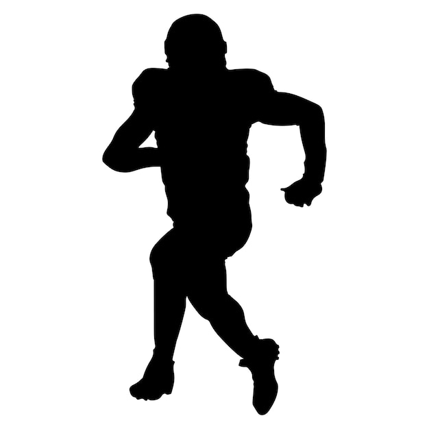 American football Player silhouette shape