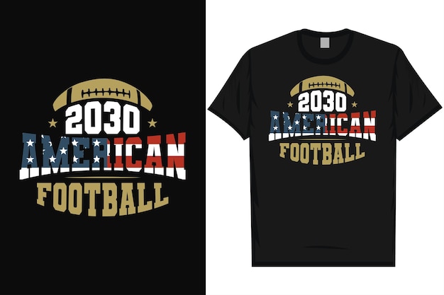 American football rugby game playing typography tshirt design