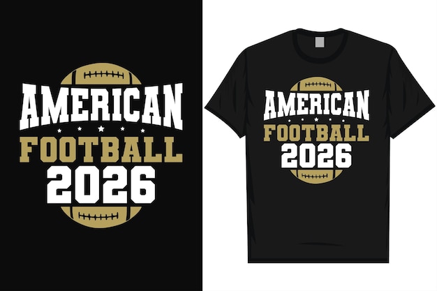 American football rugby game playing typography tshirt design