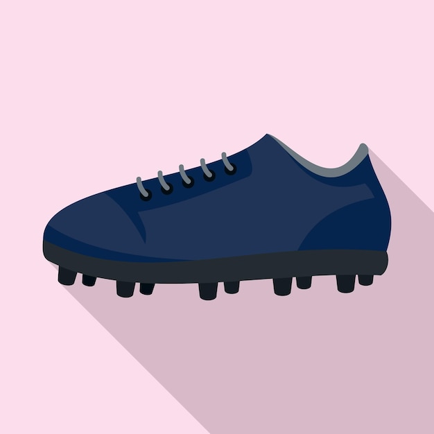 American football shoes icon Flat illustration of american football shoes vector icon for web design