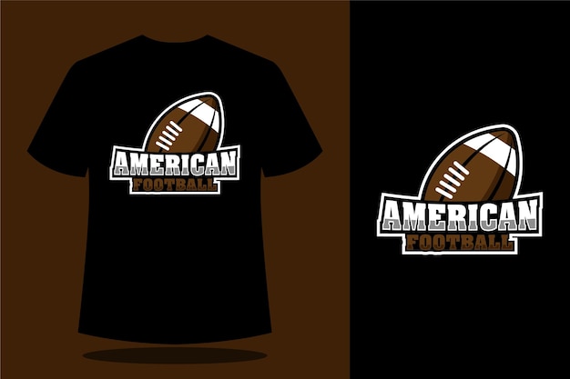 Vector american football sports team tshirt design template