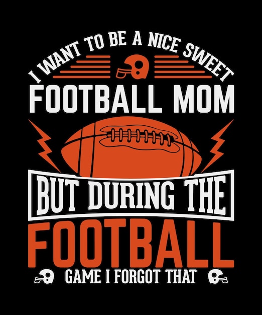 american football t shirt design for football lover