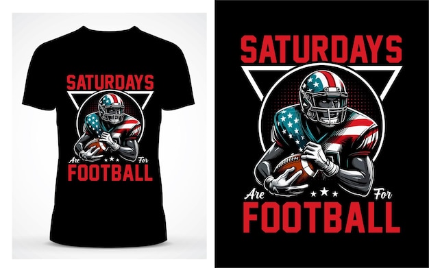 Vector american football t shirt design vintage typography and vector graphics