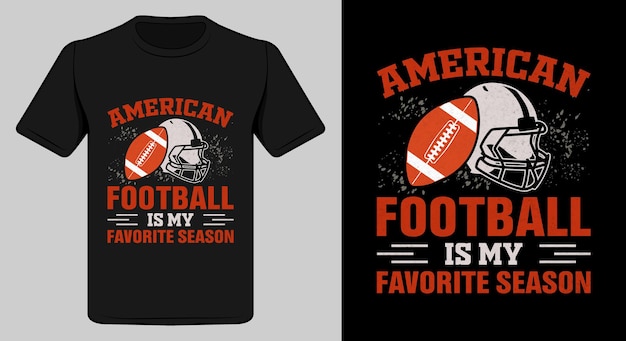 Vector american football t-shirt design