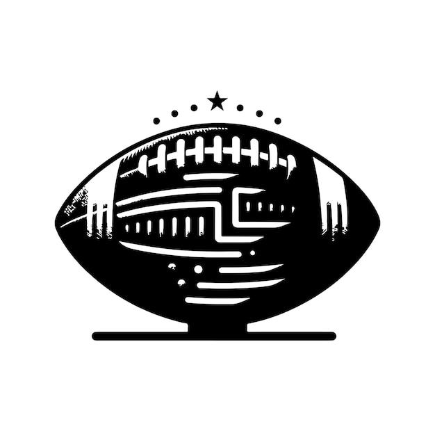 American football vector black and white american football vector