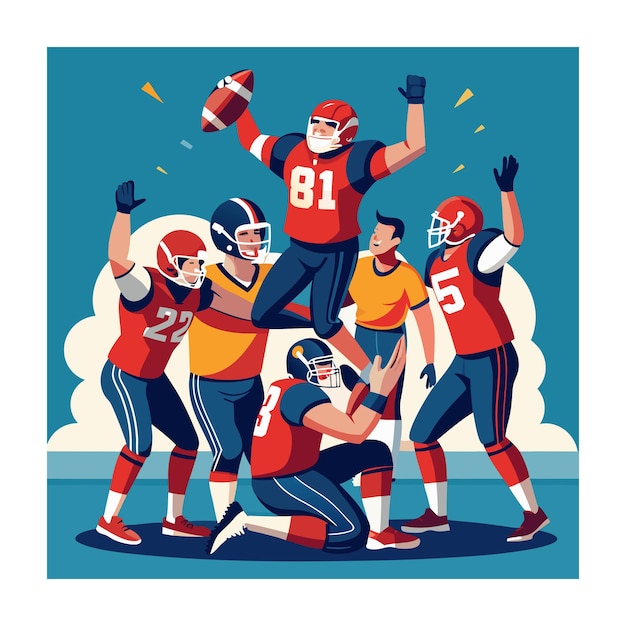 American football vector illustration