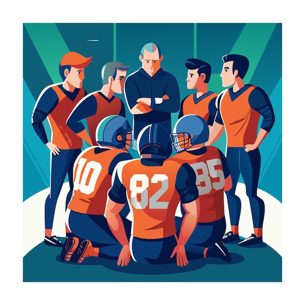 Vector american football vector illustration