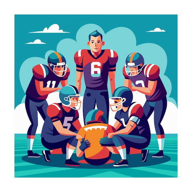 American football vector illustration