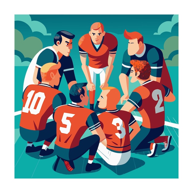 Vector american football vector illustration