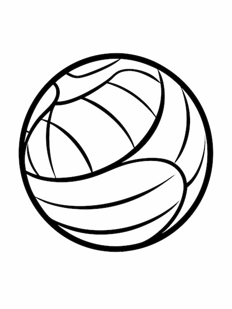 American Handball Ball colouring book pages for children and adults with vector design