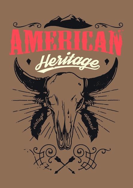 American Heritage animal skull