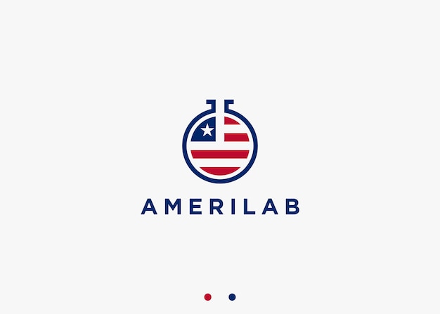 Vector american lab logo design vector silhouette illustration