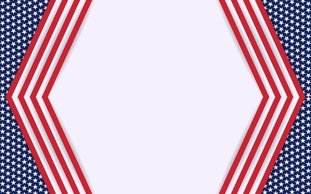 Vector american theme background design with red and white stripes and stars for banners posters flayers