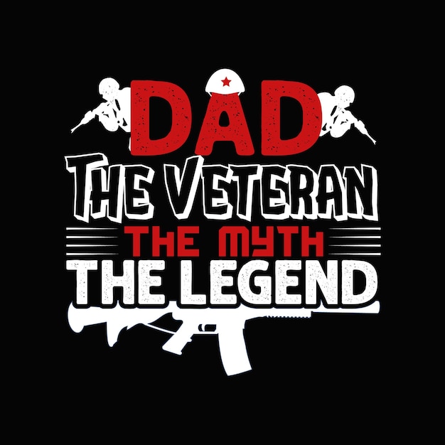 American veteran army t-shirt design, typography vector illustration.