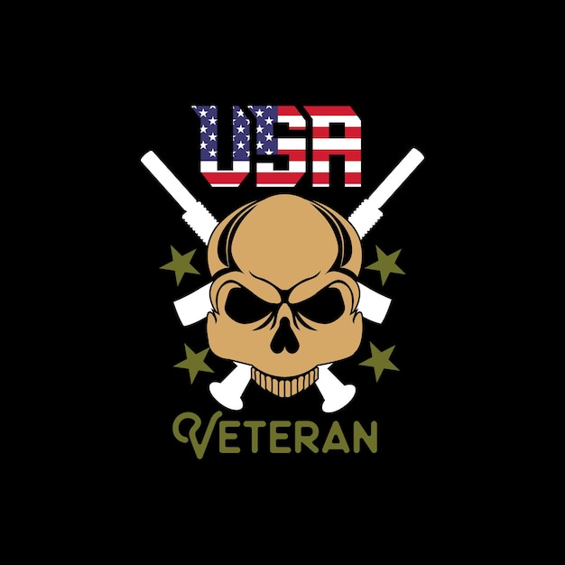 American veteran army t-shirt design, typography vector illustration.