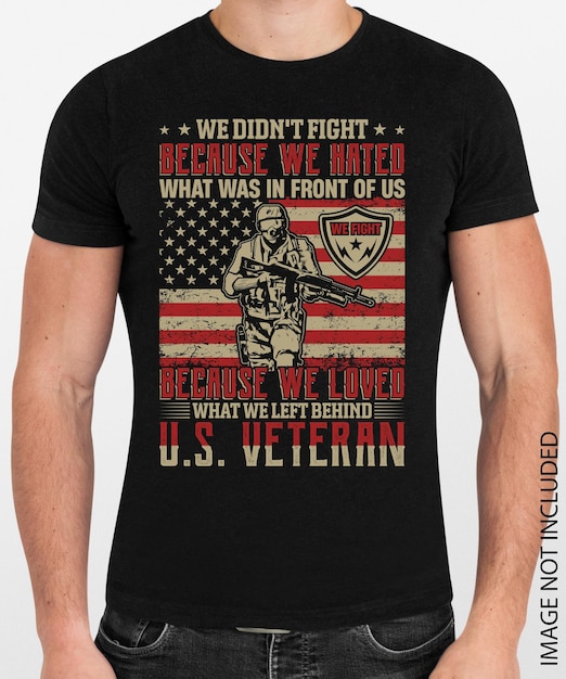 American veteran T Shirt Design Vector