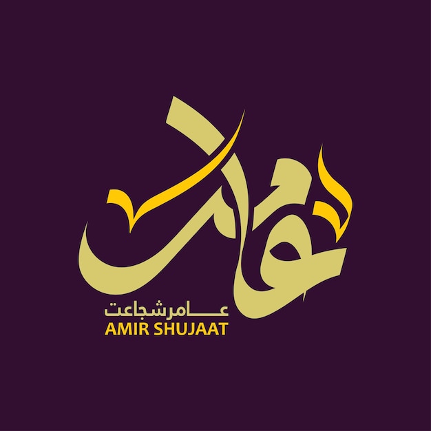 Amir Name Arabic Calligraphy