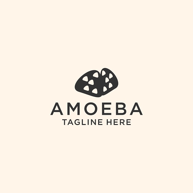 Amoeba logo icon design vector