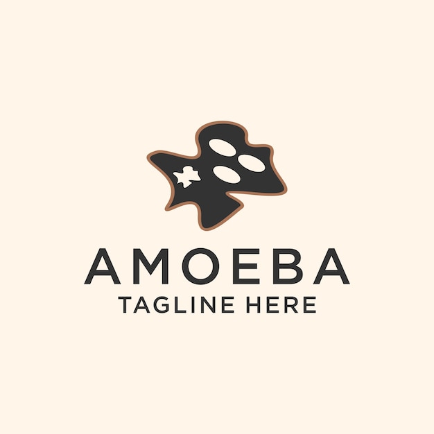 Amoeba logo icon design vector