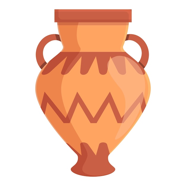 Amphora retro icon Cartoon of amphora retro vector icon for web design isolated on white background