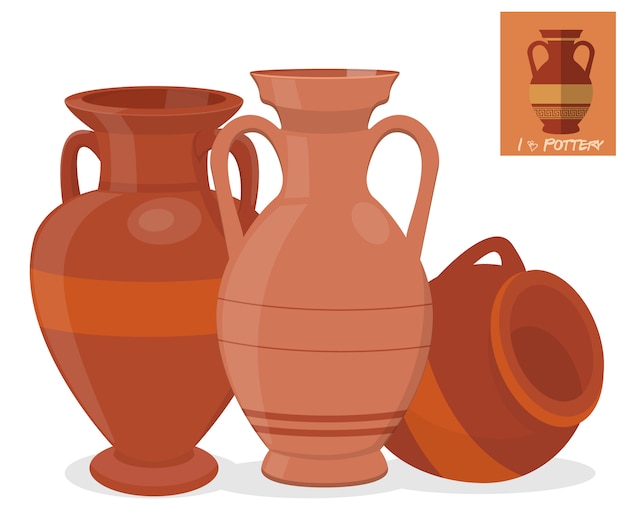 Amphora vase set