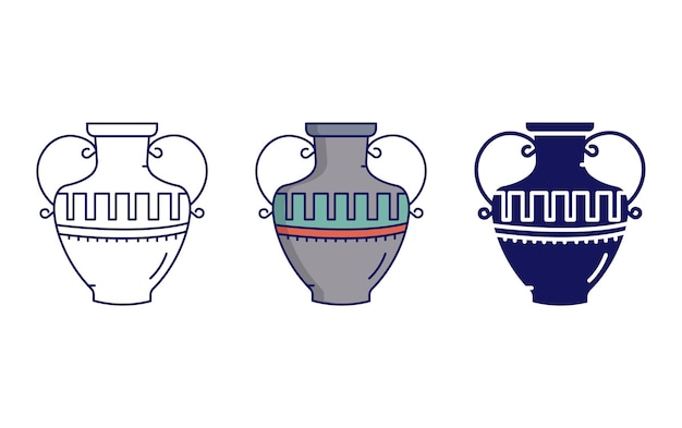 Amphora vector icon