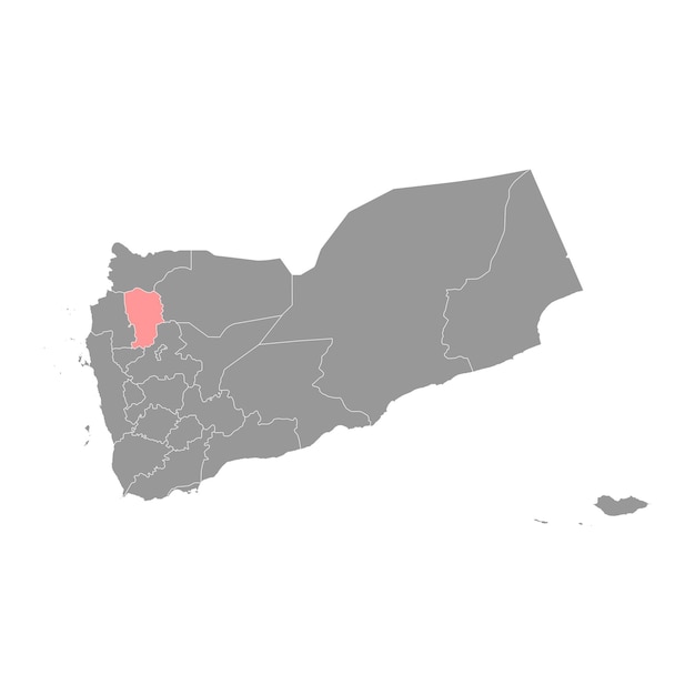 Amran governorate administrative division of the country of Yemen Vector illustration