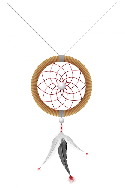 Amulet of the american indians vector illustration