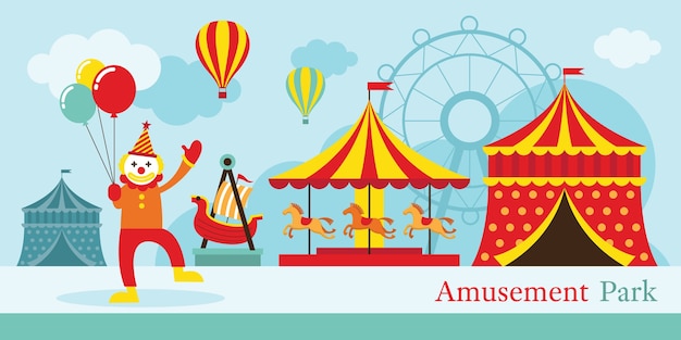 Amusement Park, Circus, Clown, Carnival, Fun Fair, Theme Park