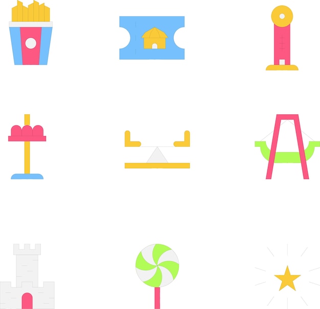 Amusement Park Icons