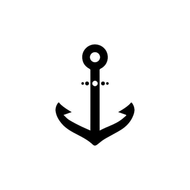 Anchor icon Logo Template vector illustration