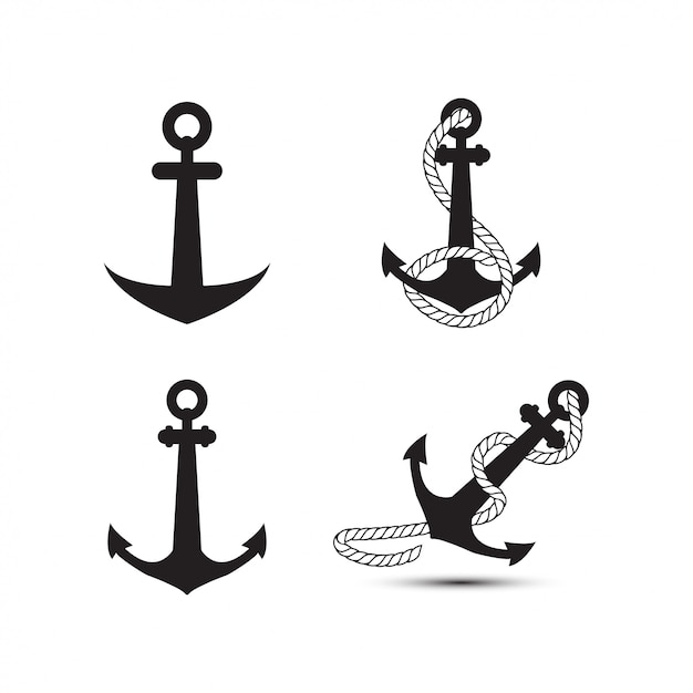 Anchor logo design template