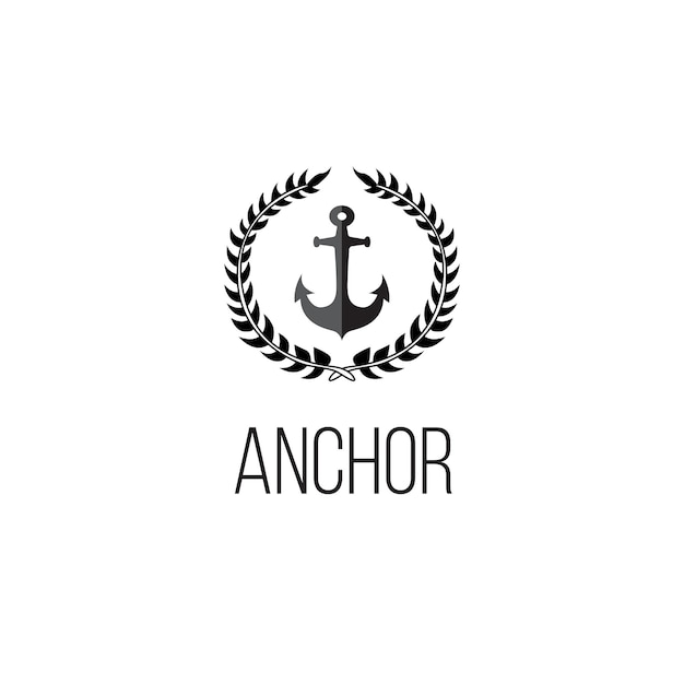 Anchor logo graphic design concept. Editable Anchor element, can be used as logotype, icon, template in web and print