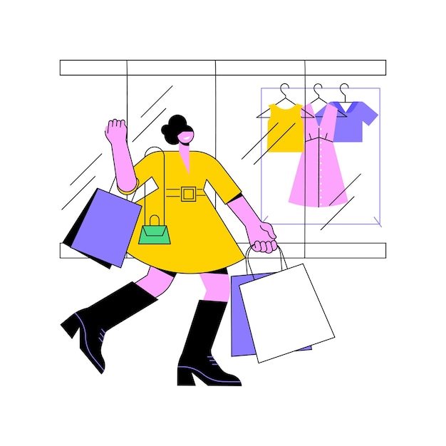 Anchor store abstract concept vector illustration