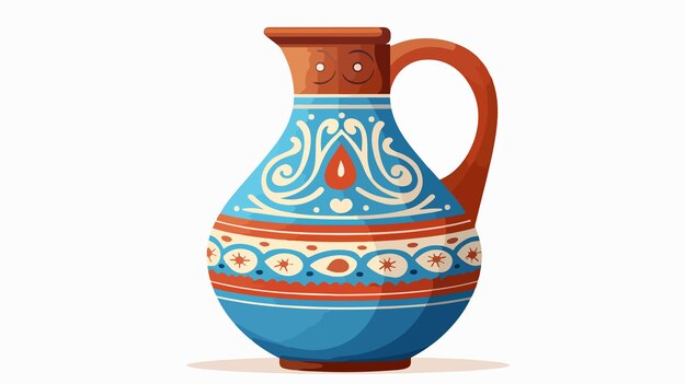 Ancient Arabian Cartoon Jug Middle Eastern Pitcher