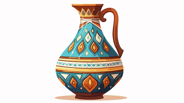 Ancient Arabian Cartoon Jug Middle Eastern Pitcher