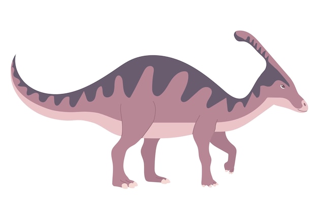 Ancient lizard parasaurolophus