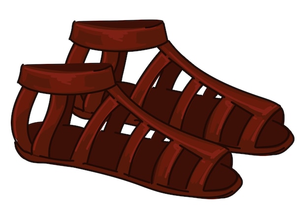 Ancient maya clothes leather shoes or sandals